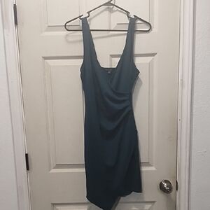 Haute Monde Green Asymmetrical Bodycon Dress